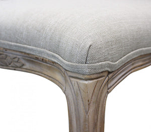 Sedia Romy 52x49x90 h cm in Legno e Tessuto Grigio