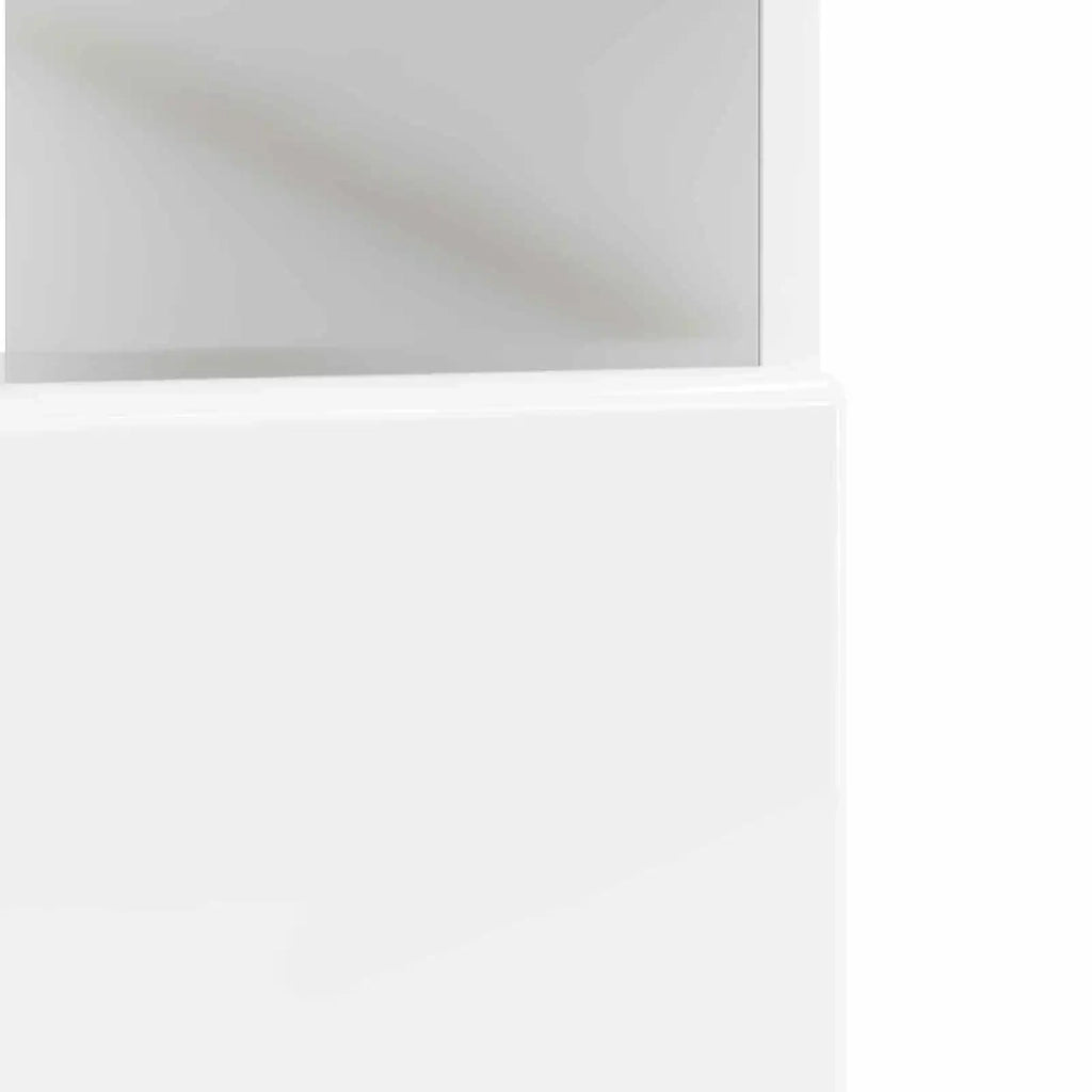 Mobile TV LED Bianco Lucido Legno ingegnerizzato 897649