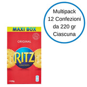 Ritz classici crackers 12 astucci da 220 grammi ciascuno cotti al forno astuccio snack salati