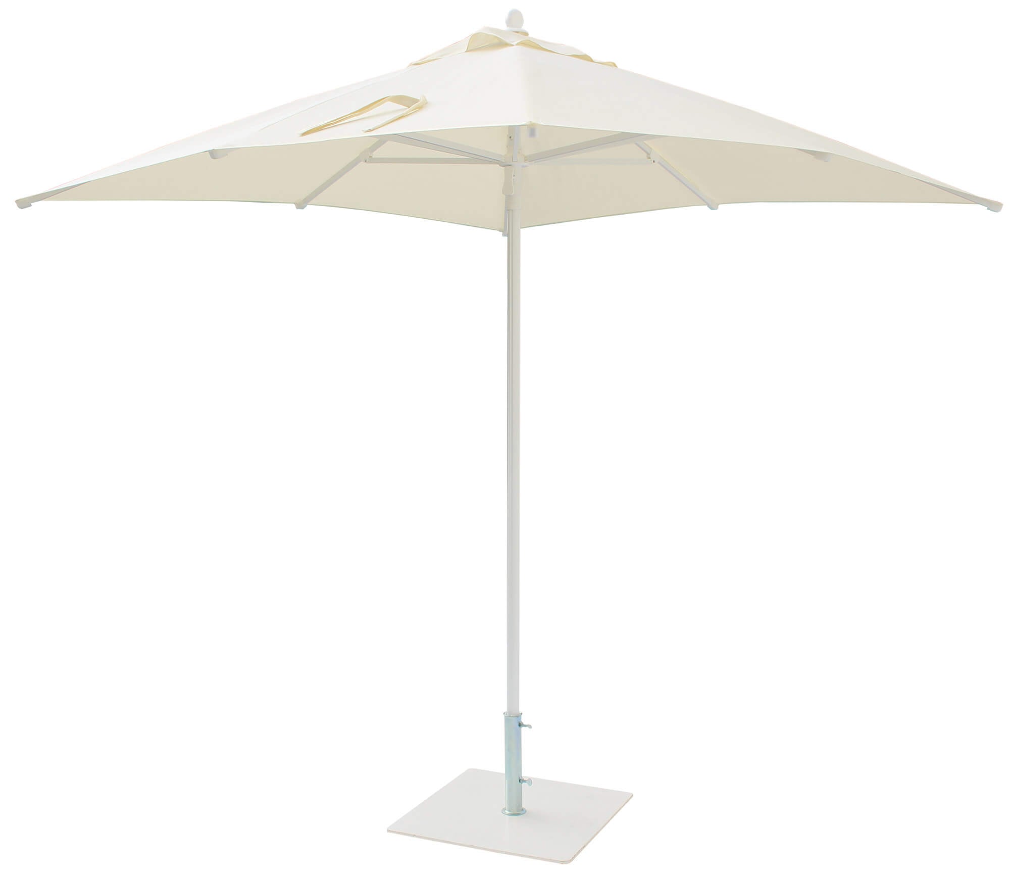 Ombrellone da Giardino 2,25x2,25 m Palo Ø40 mm in Alluminio Maffei Kronos Ecrù