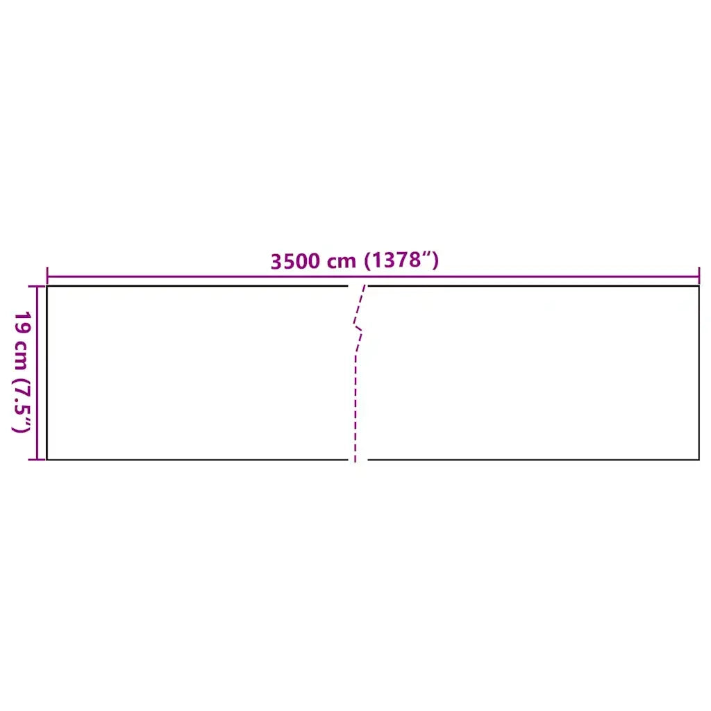 Recinzione Frangivento da Giardino PVC 35x0,19 m Bianco 147858