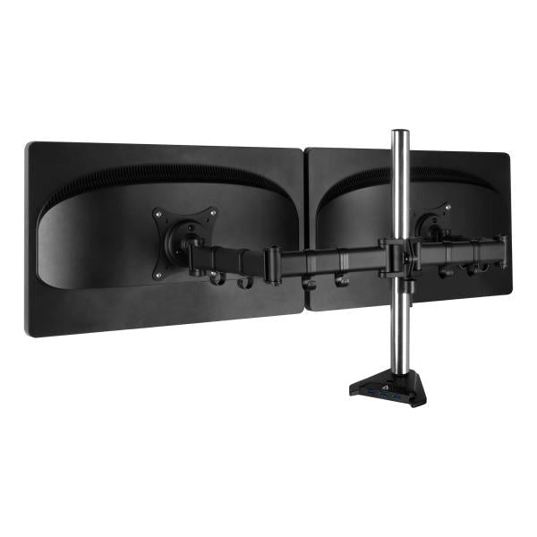 ARCTIC Z2 Pro [Gen 3] 86,4 cm [34] Scrivania Nero (Arctic Z2 Pro [Gen3] Dual Monitor Arm with 4-Port USB 3.0 Hub, Up to 34 Monitors / 29 Ultrawide, 180? Swivel, 360? Rotation)