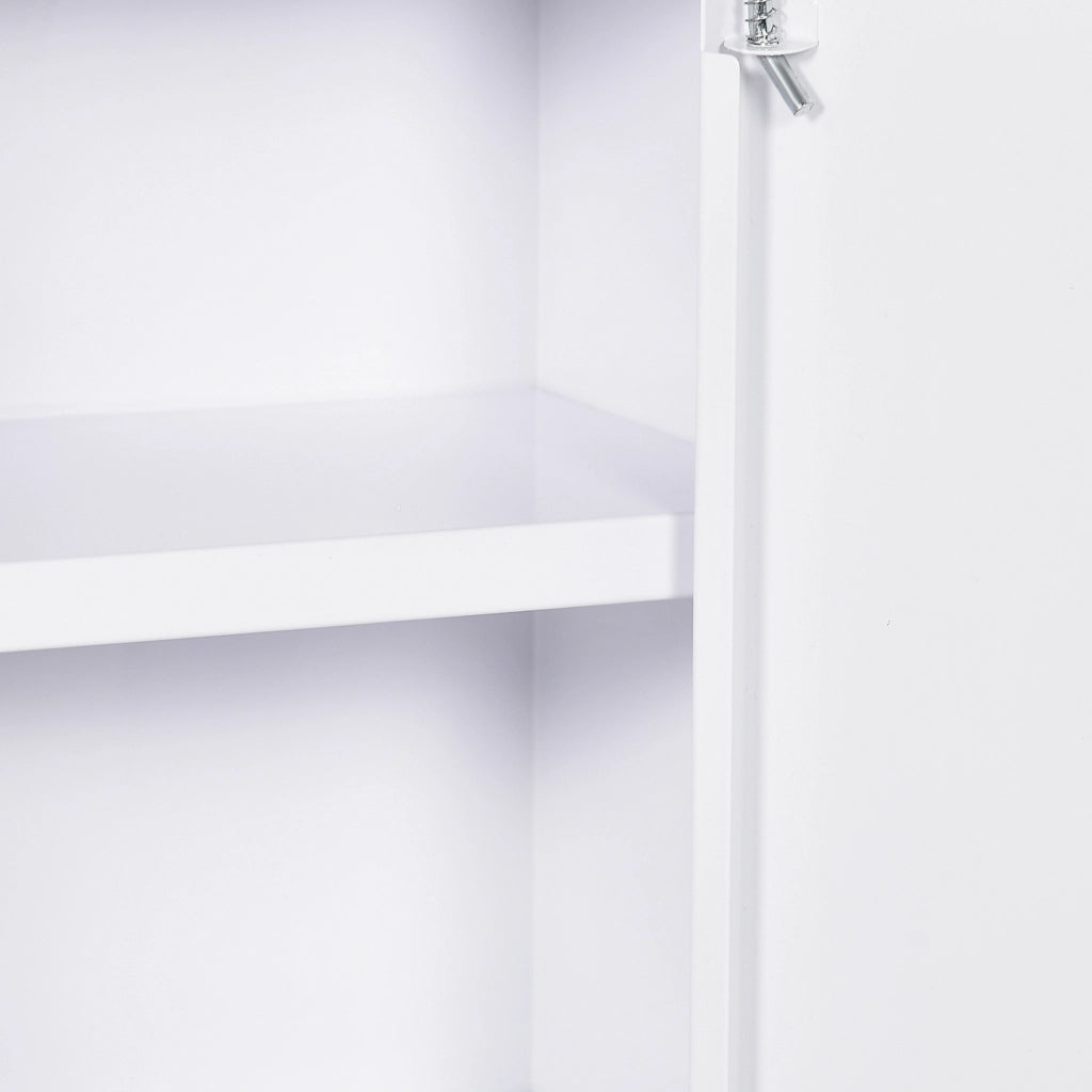 ARMADIO MEDICINALE DA MURO 40x15x53,5 cm Acciaio Bianco