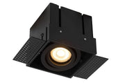 Faretto incasso trimless Lucide TRIMLESS GU10 5W nero