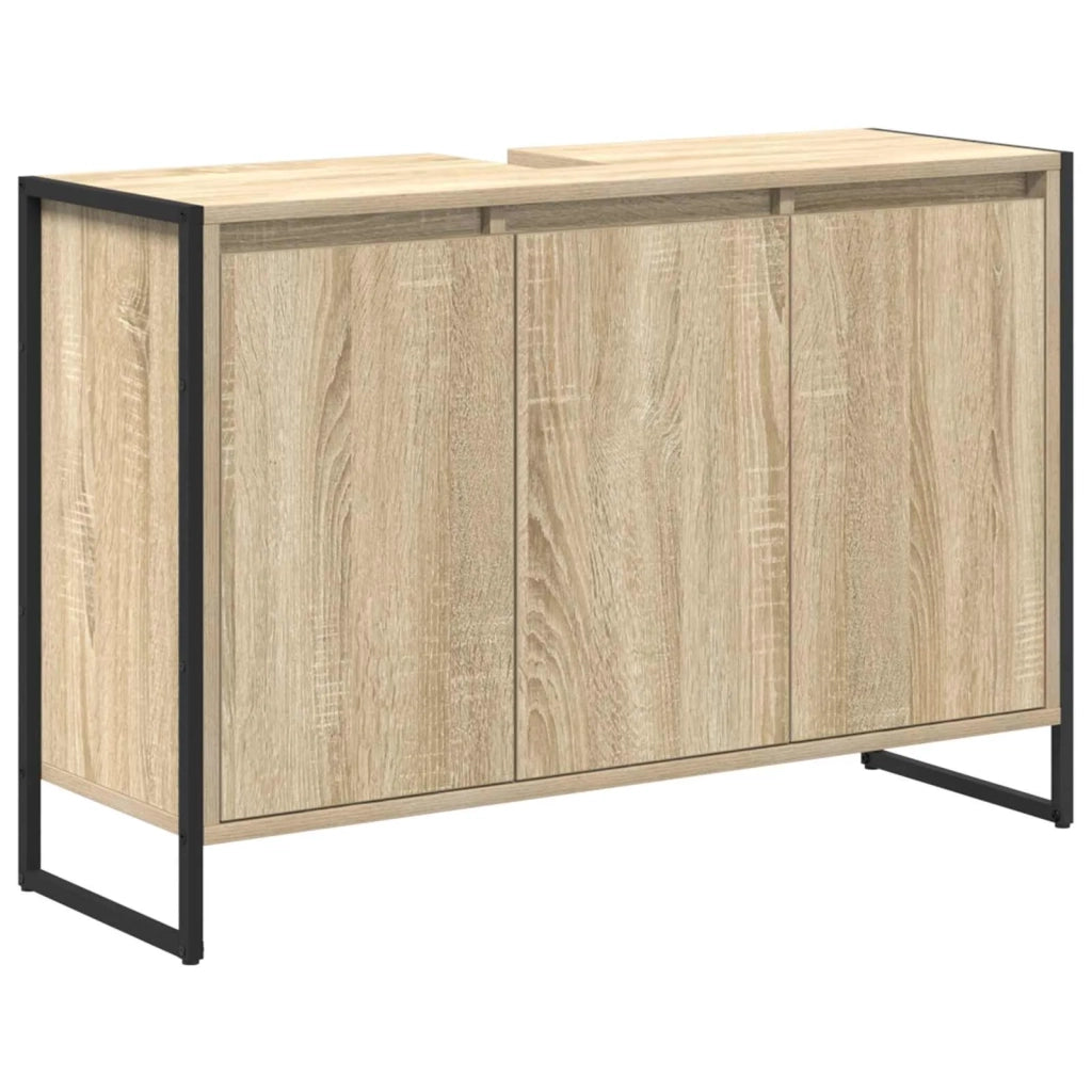 Set di mobili per il bagno Rovere Sonoma Legno multistrato