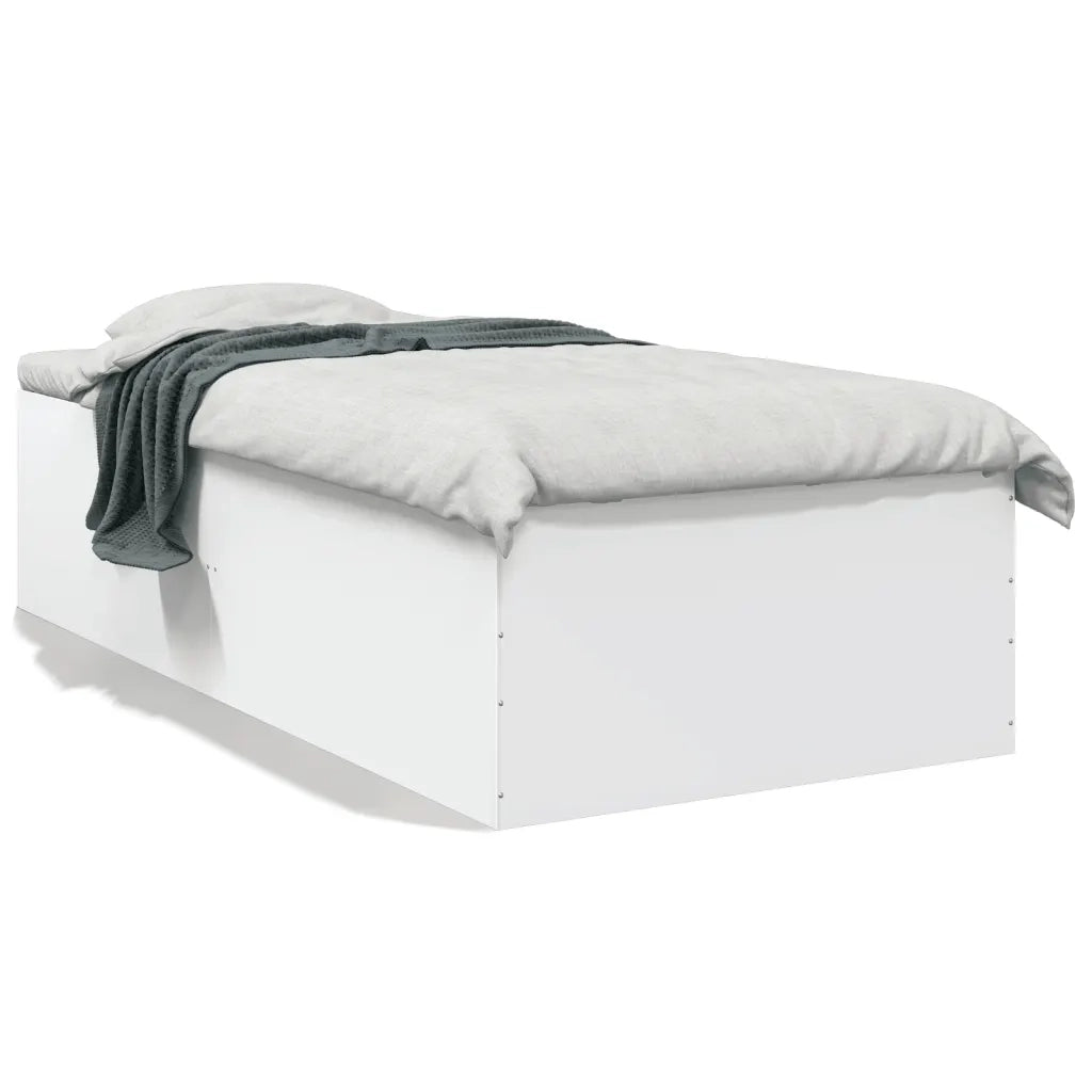 Giroletto-Struttura Letto Bianco 90x200 cm in Legno Multistrato 596733
