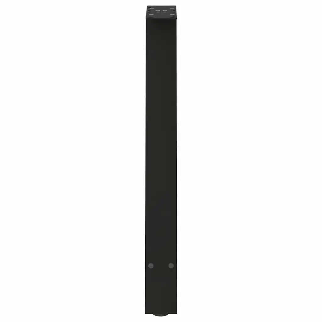 Gambe per tavolo da pranzo a forma di A 2 pz nere 50x(72-73) cm in acciaio
