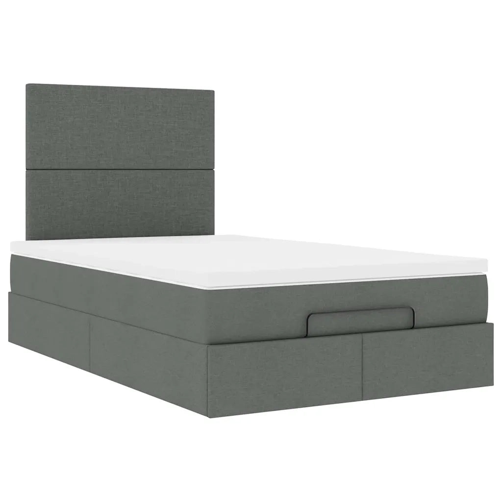 Struttura Letto Pouf con Materasso 120x200 cm in Tessuto 3313914