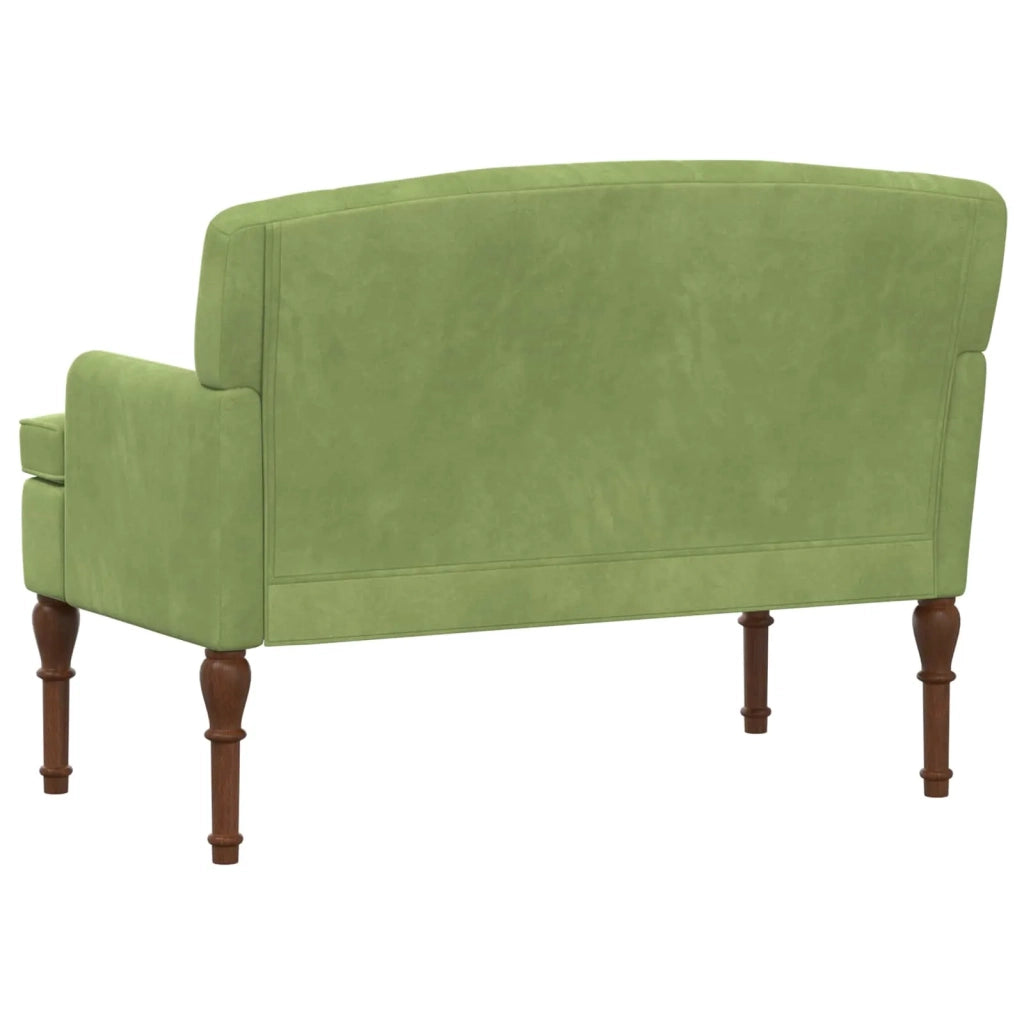 Loveseat con bottoni imbottiti Verde chiaro 111 x 65 x 79 cm 42041846