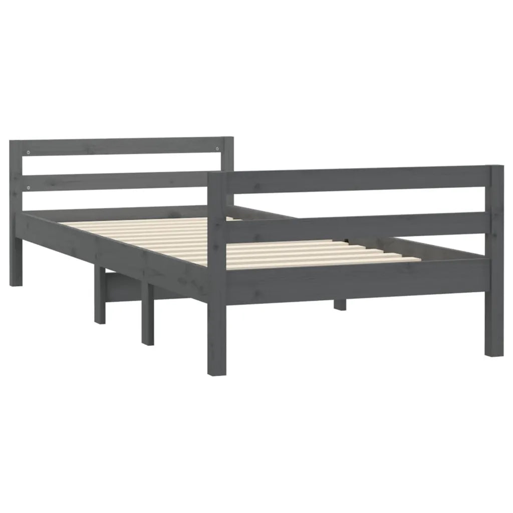 Giroletto Grigio 75x190 cm in Legno Massello di Pino cod mxl 57678