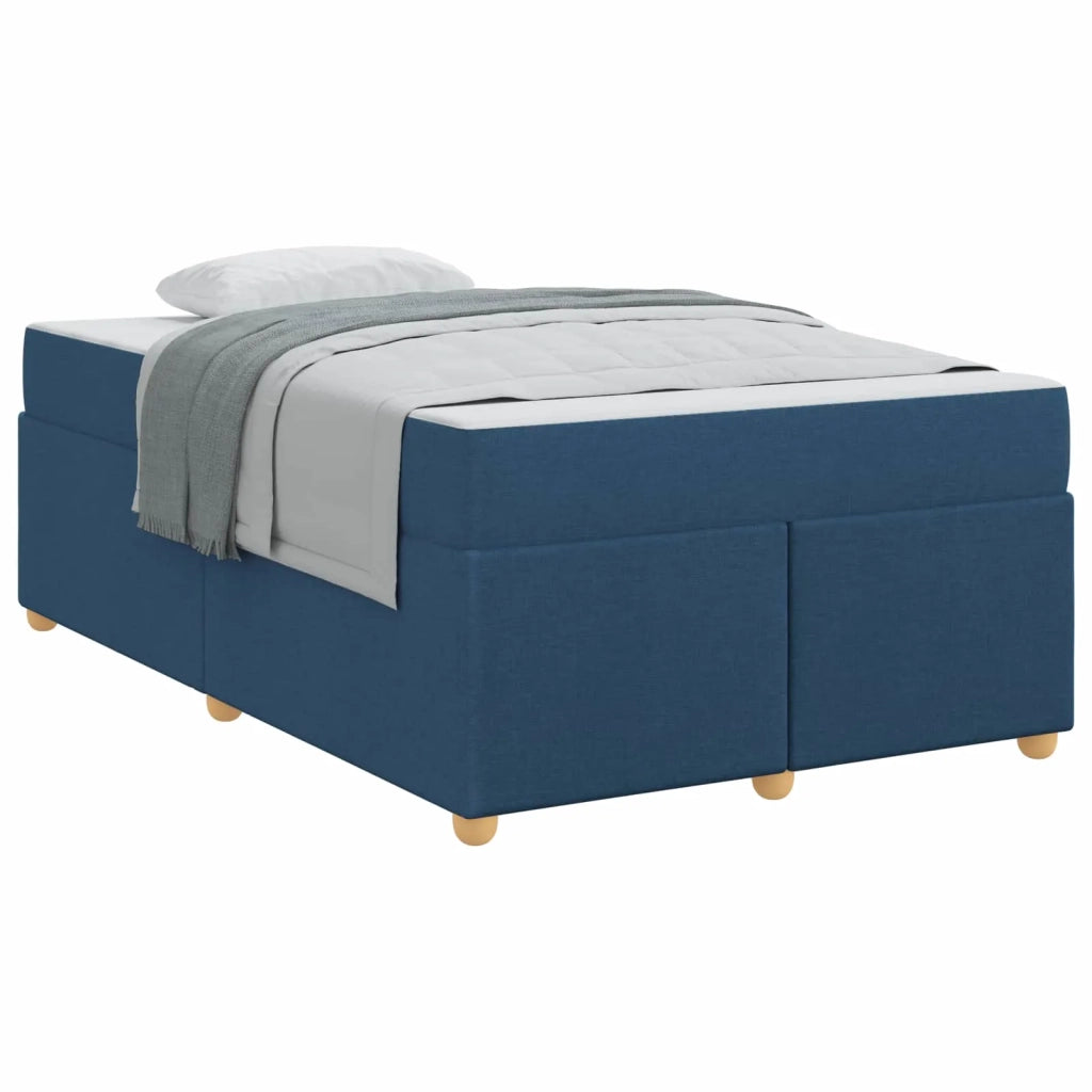 Struttura del letto con materasso Blu 120 x 190 cm Tessuto 3399348
