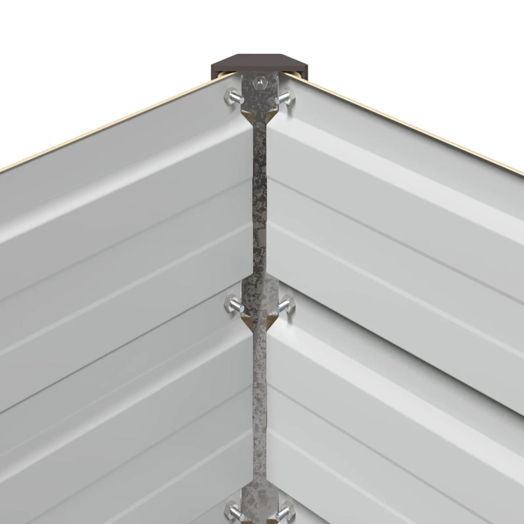 Letto rialzato da giardino Avorio 160 x 40 x 55 cm 8006249