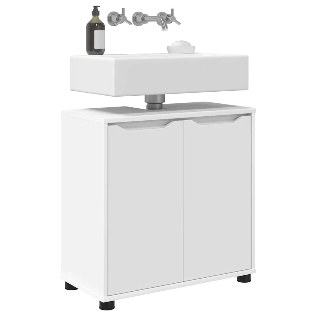 Mobile per lavabo da bagno con porta Bianco 60 x 30 x 60 cm 888747