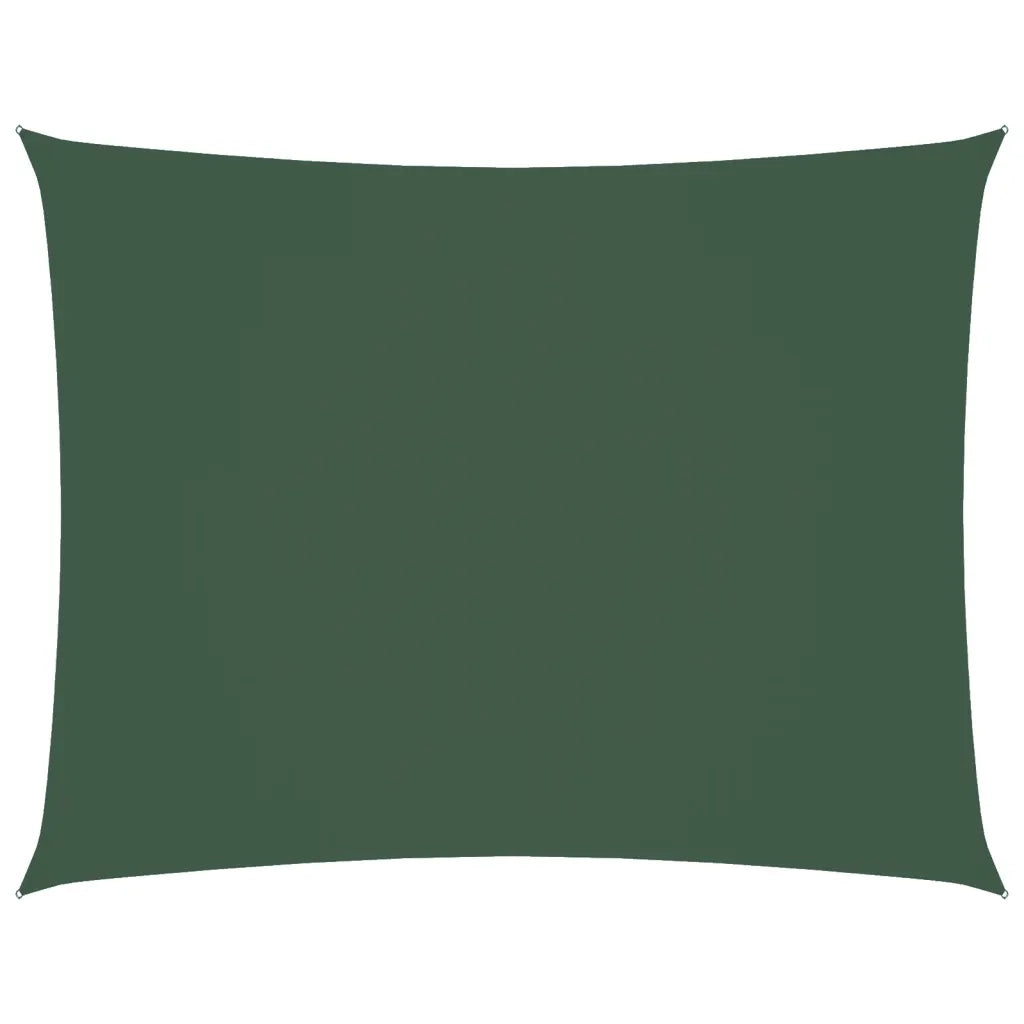 Parasole a Vela Oxford Rettangolare 3,5x5 m Verde Scurocod mxl 71034