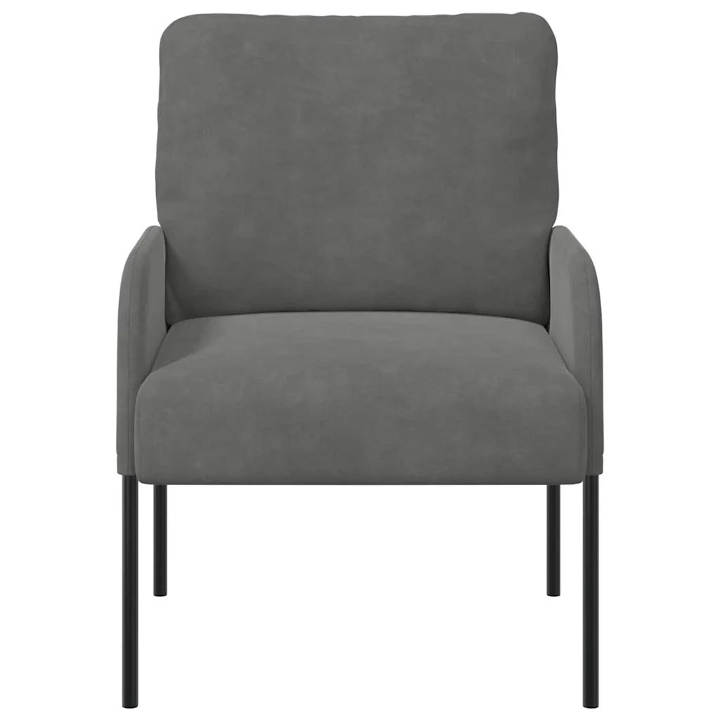 Divani con cuscino 55cm Grigio scuro Legno compensato