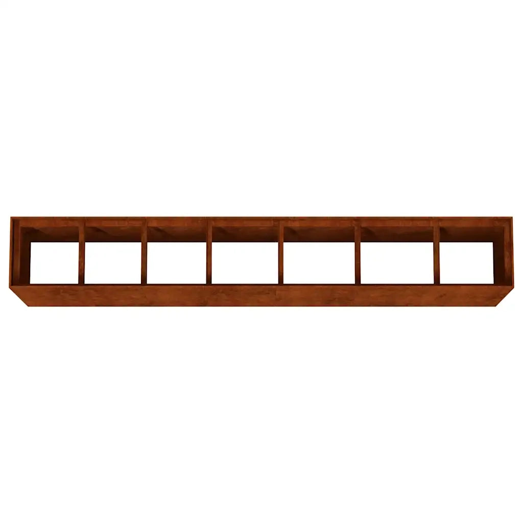 Fioriera Rialzata da Giardino-Vaso da giardino 280x40x80 cm in Acciaio Corten