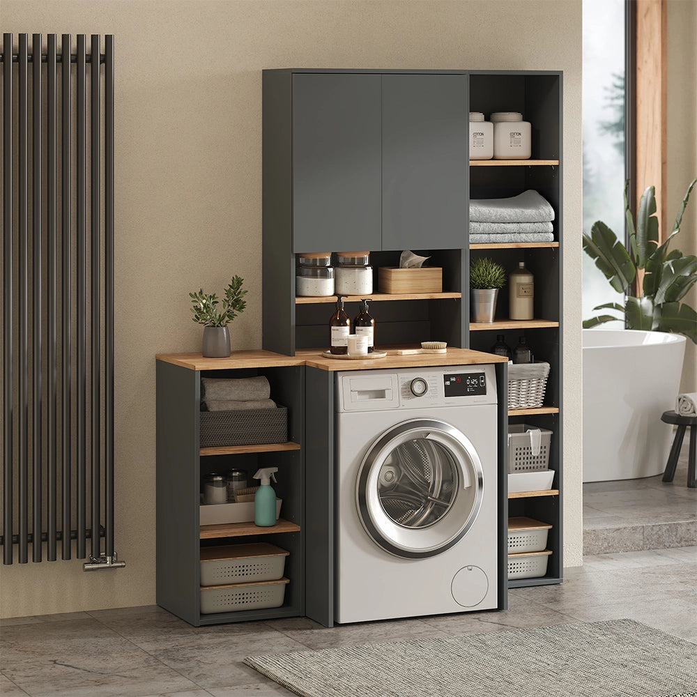 Vicco Mobile lavatrice Antracite/quercia dorata 68 x 100.4 cm