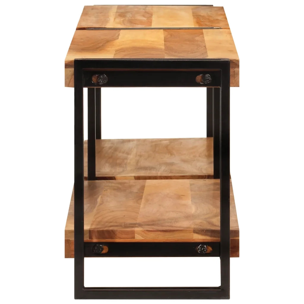Mobile Porta TV 160x30x40 cm in Legno Massello di Acacia 356175