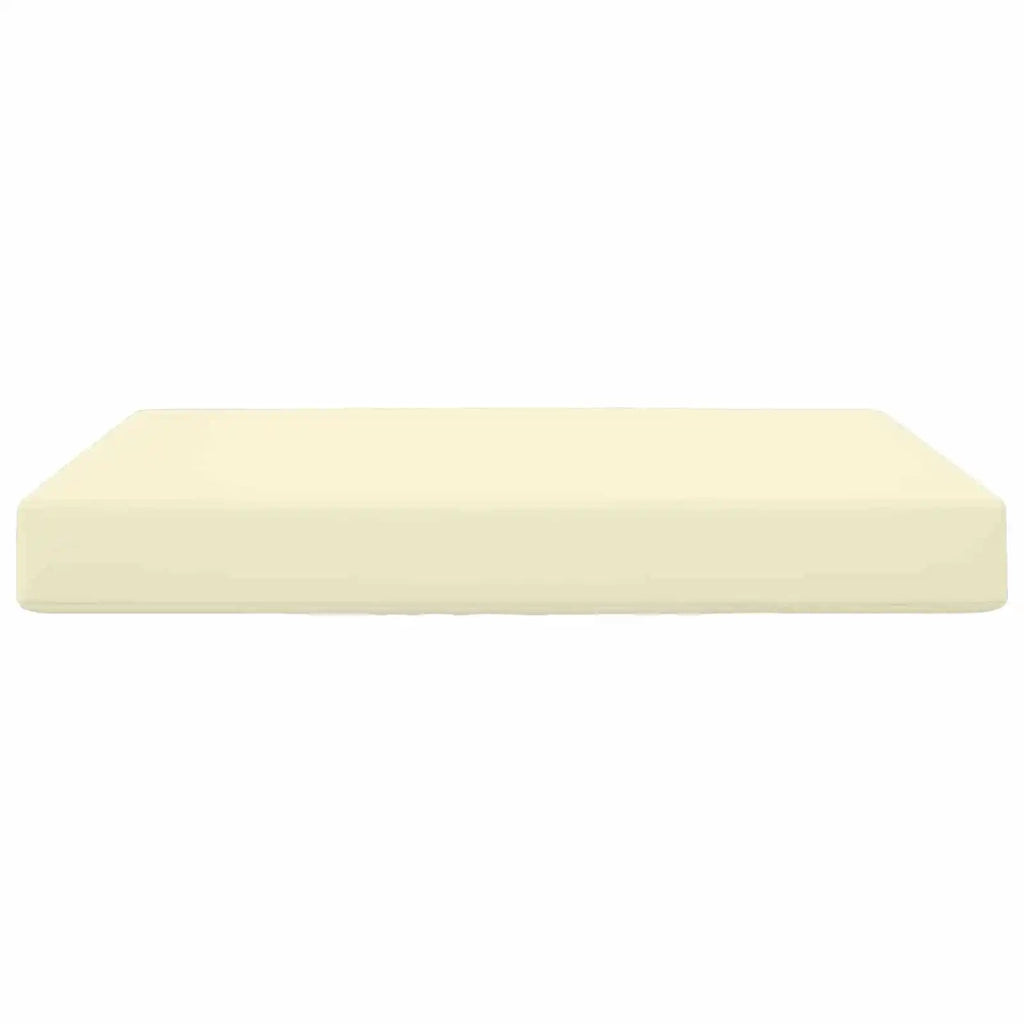 Cuscino per divano da esterno Crema 80 x 80 x 8 cm Poliestere 900814