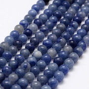 Aventurino in Krallen 6mm - Krallen Naturale Blu - 65 Stuks/bracciale - Spacer di Pietra Preziosa - Creazione di Gioielli Fai da Te - Materiale di Alta Qualità - Krallen per Gioielli