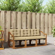 Set di divani da esterno con cuscino 3 pcs Naturale e Beige