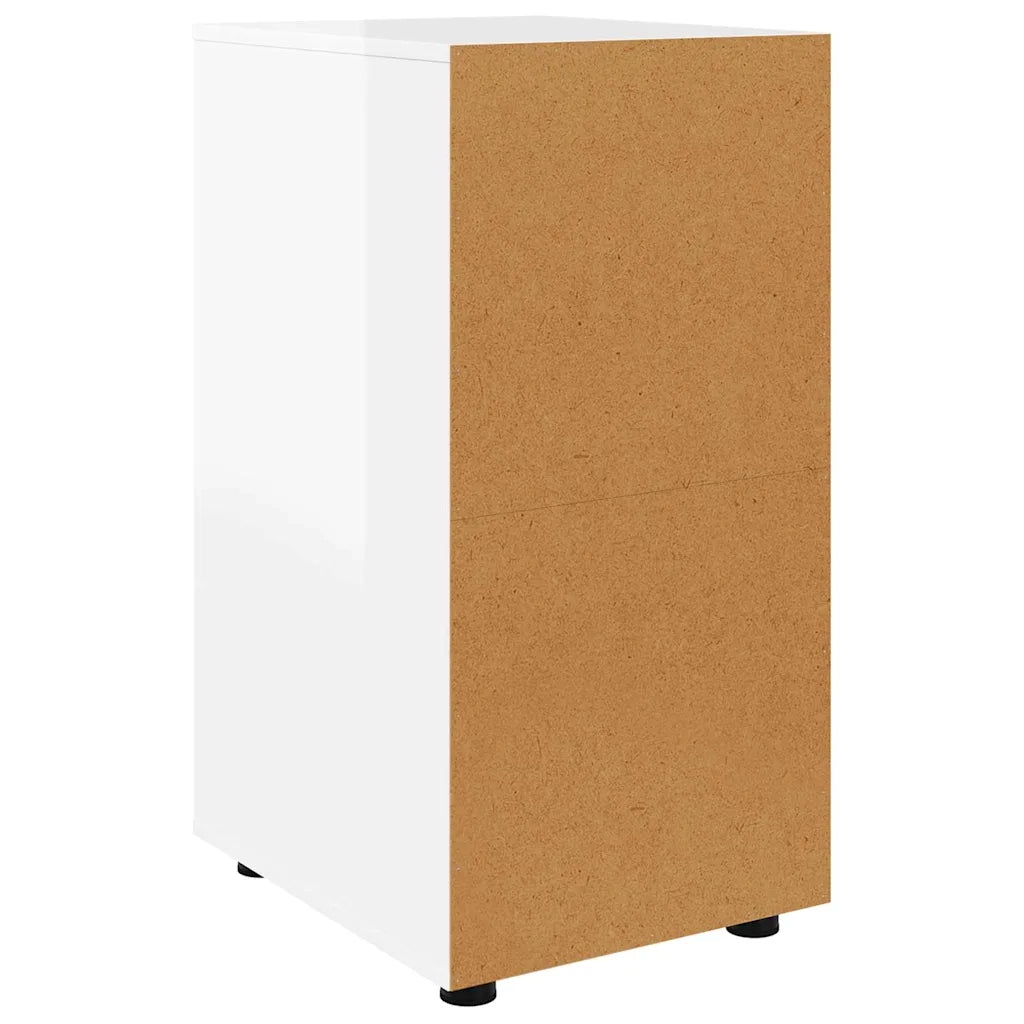 Armadio Bianco Lucido 40 x 48 x 81 cm Legno multistrato 888871