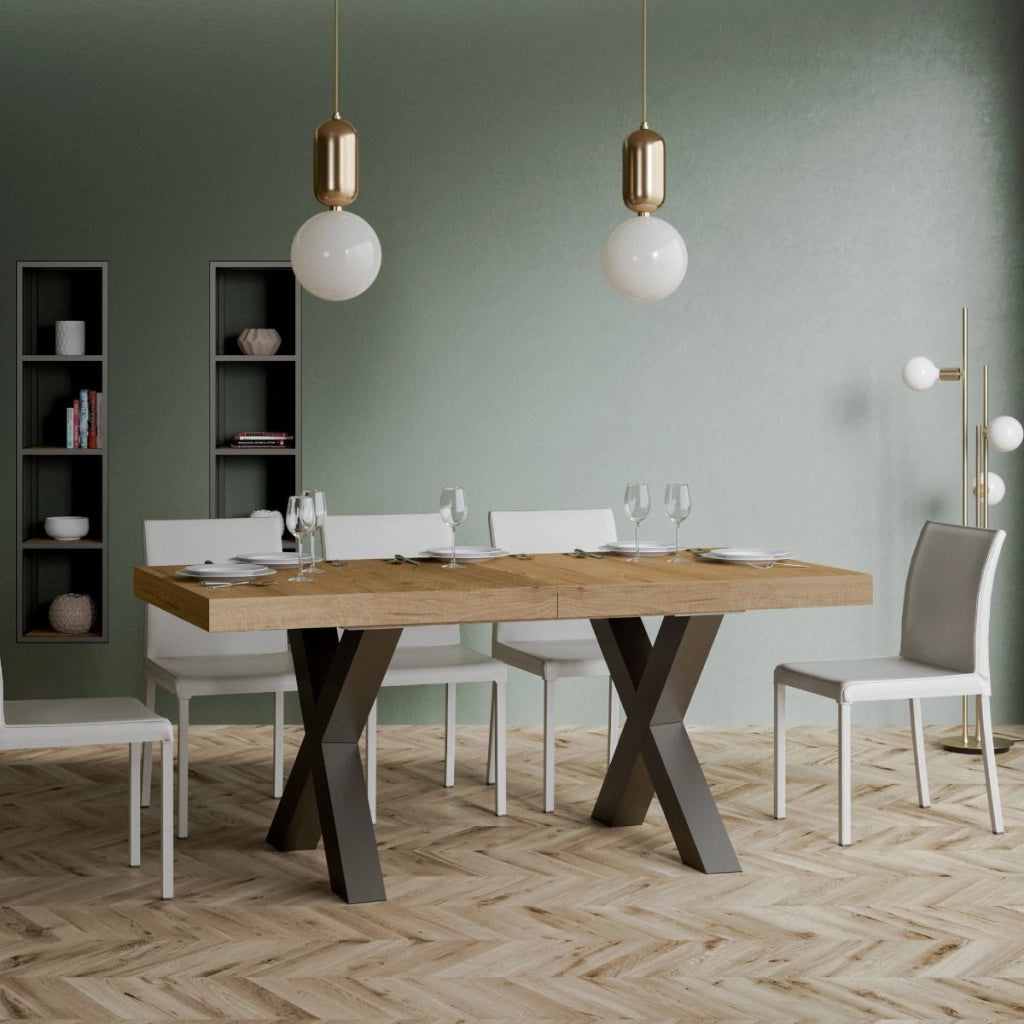 Tavolo Allungabile 180-284x90x77 cm Traffic Quercia Naturale