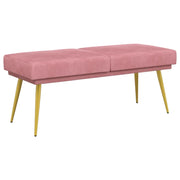 Panchina a doppio strato Rosa 120 x 45 x 46 cm Velluto 42038589