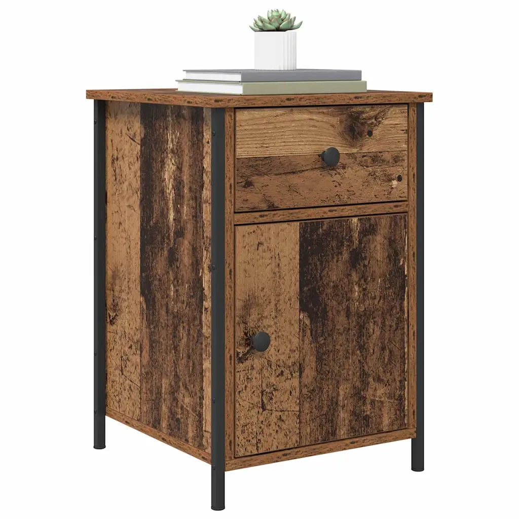Armadio da Notte con cassetto Legno vecchio 40 x 42 x 60 cm 875780