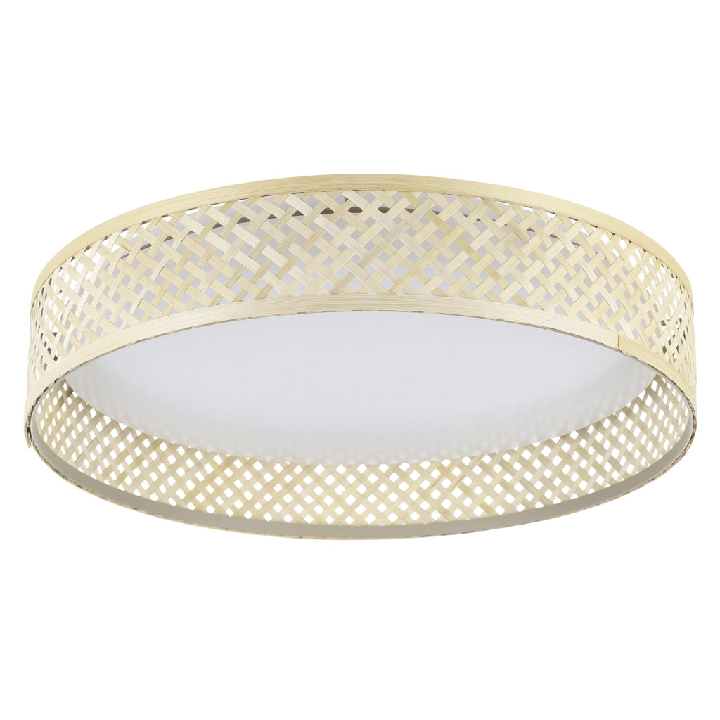 Plafoniera Contemporanea Luppineria Policarbonato Bianco Luce Led Integrato 20W