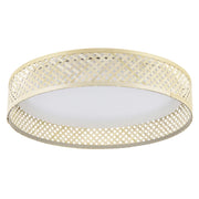 Plafoniera Contemporanea Luppineria Policarbonato Bianco Luce Led Integrato 20W