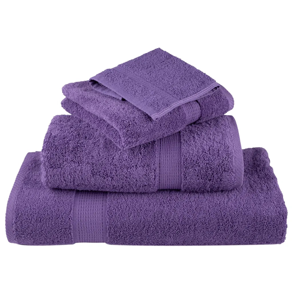 Asciugamani da Doccia SOLUND 2 pz Viola 70x140 cm 600 g/m² 137356