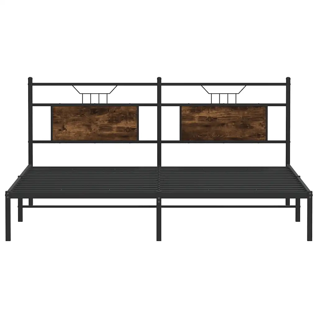 Giroletto senza Materasso Rovere Fumo 183x213 cm in Truciolato