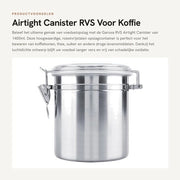 Organizzatore per la cucina - 1400ml - Stainless Steel - Coperchio trasparente - Imbottito a tenuta d'aria - Conservazione dei cibi