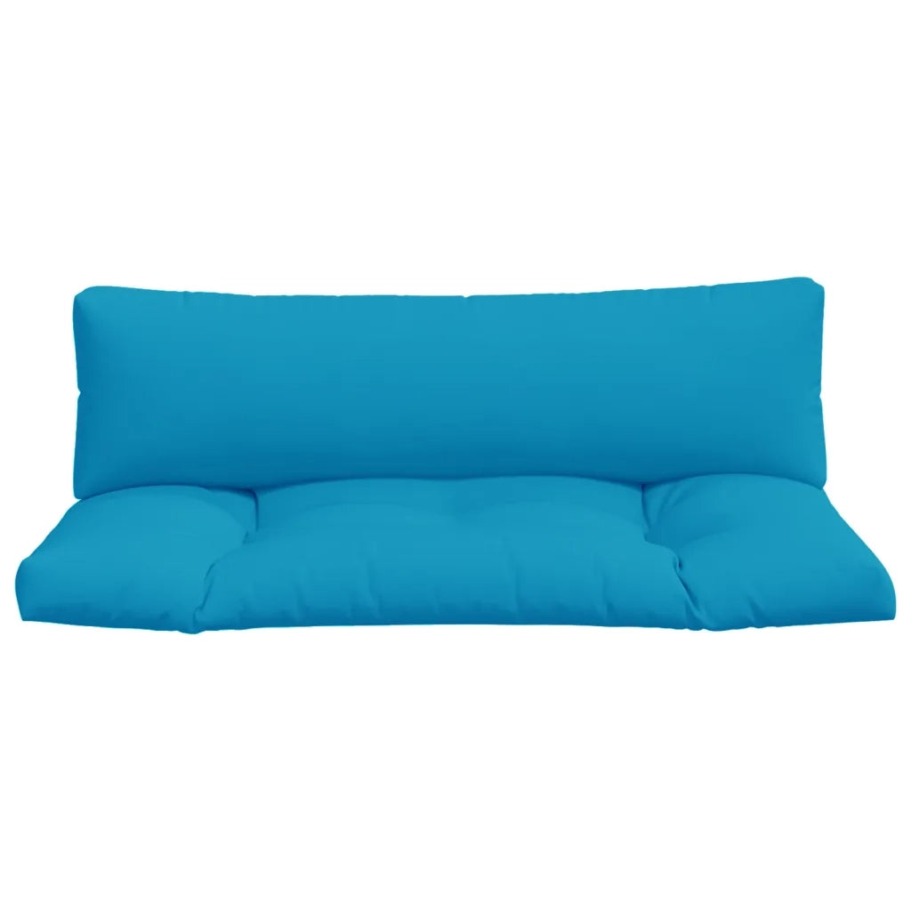 Cuscini per Pallet 2 pz Azzurro in Tessuto