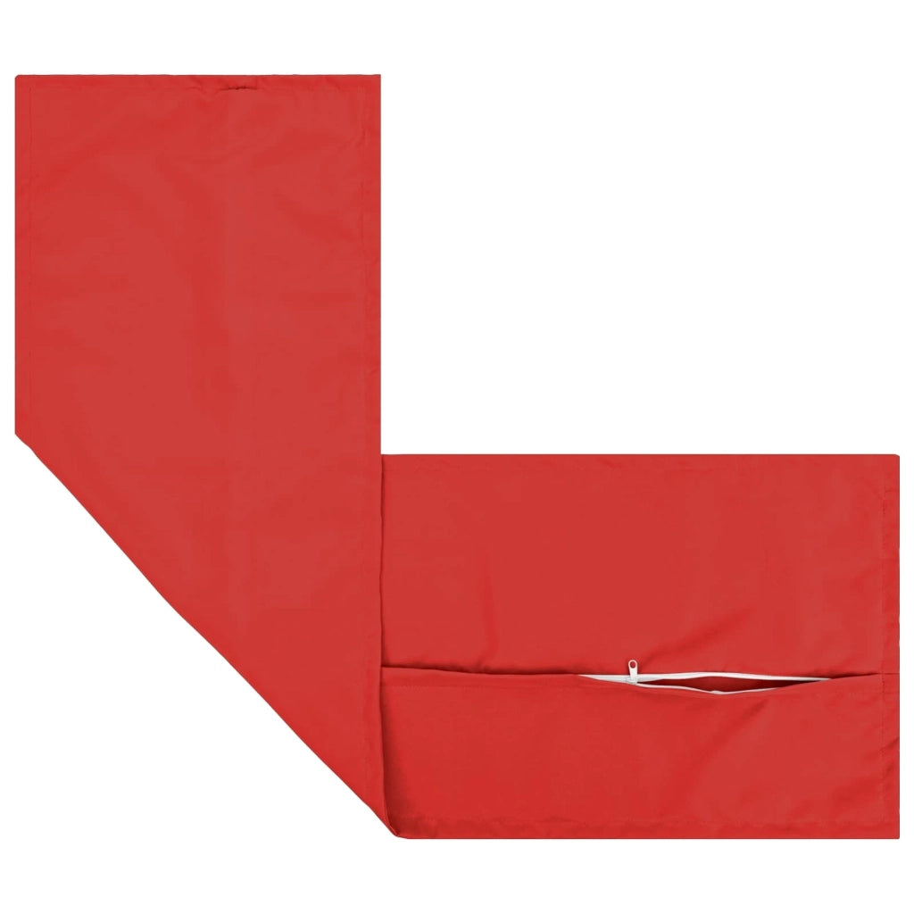 Federa 2 pz HOUTEN Rosso 40 x 145 cm Poliestere 917299