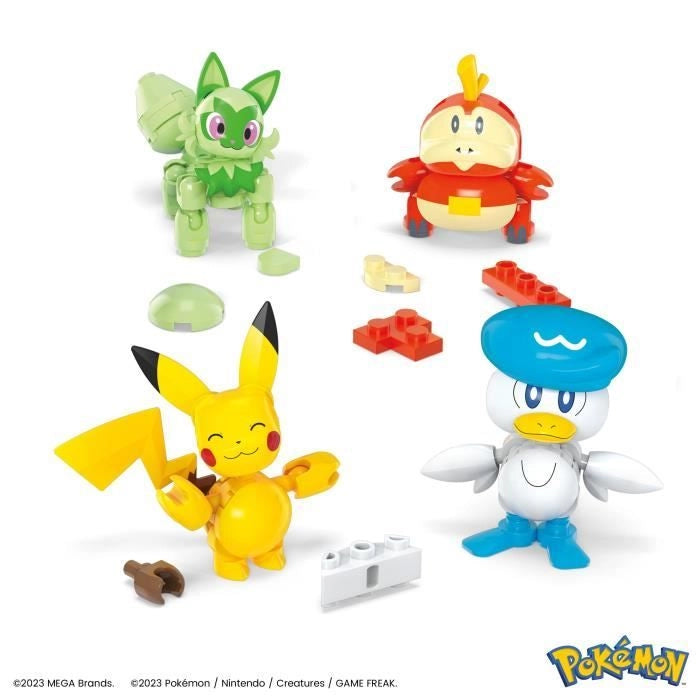 Mattoncini da costruzione - MEGA CONSTRUX - 4 NUOVI PARTNER - Licenza Pokémon