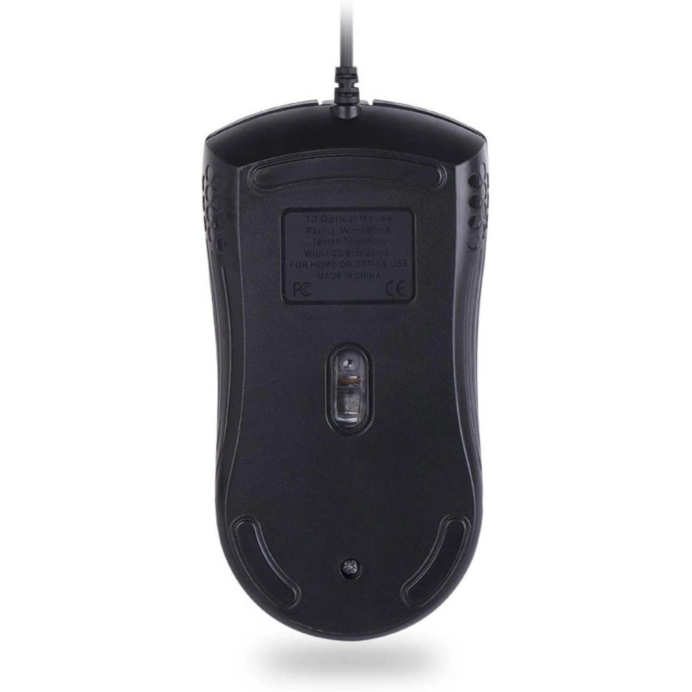 Trade Shop - Mouse Gaming Con Filo Leggero Luci A Led Multicolor Effetto Traforato Per Pc -