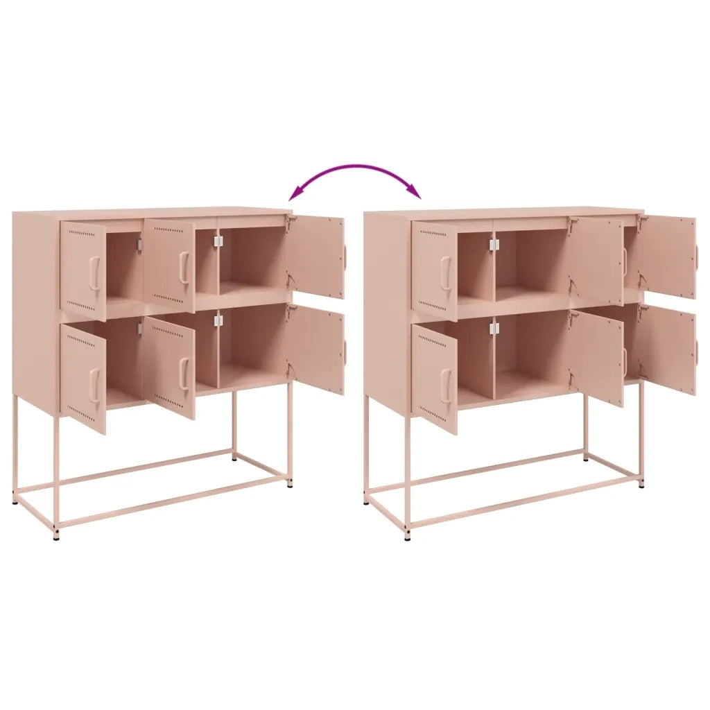 Credenza Rosa 100,5x39x107 cm in Acciaio