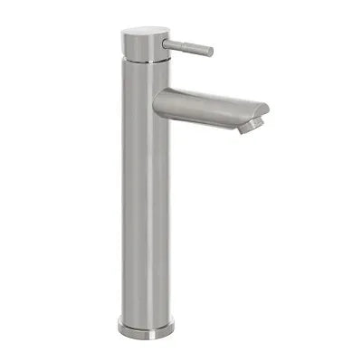 Set miscelatori lavabo alto e bidet acciaio spazzolato e piletta click-clack  York