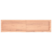 Ripiano Muro Marrone 120x30x(2-4) cm Massello Rovere Trattato 363692