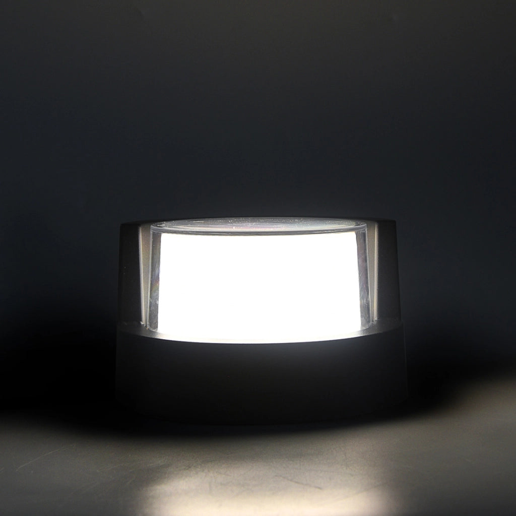 APPLIQUE LED DA PARETE 15W IP65 PER ESTERNI DESIGN TONDO LUCE NATURALE - IDEALE PER TERRAZZI GIARDINI E PORTICATI STRUTTURA IN PLASTICA E PVC
