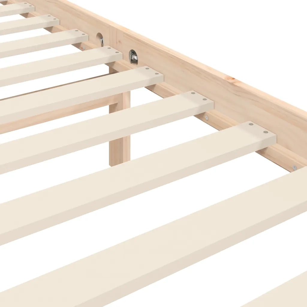 Giroletto con Testiera 100x200 cm in Legno Massello 3195016
