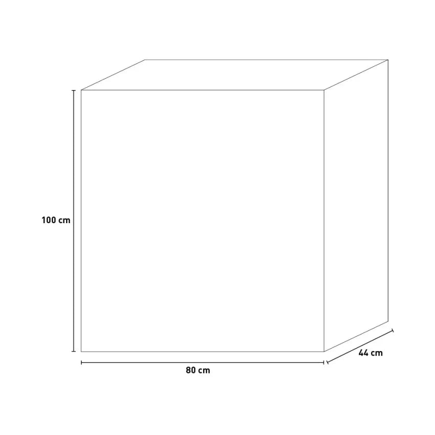 Armadio 2 Ripiani 80x44x100 cm Keter Gulliver Basso XL Sabbia e Beige