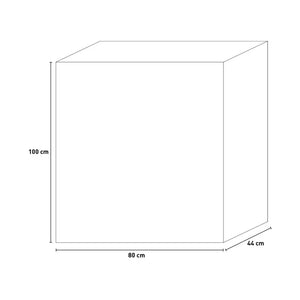 Armadio 2 Ripiani 80x44x100 cm Keter Gulliver Basso XL Sabbia e Beige