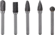 Kit di 5 pezzi di taglierini rotanti in acciaio duro - doppio cilindro - testa 6mm - 10mm - macchina da raschiatura elettrica.
