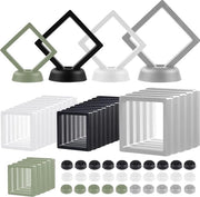 Display hanger per 30 pezzi - 11 cm 9 cm 7 cm - stand per esposizione moneta con base - struttura a telaio in PE per pendente, chip, gioielli, pietre, timbri, mostri