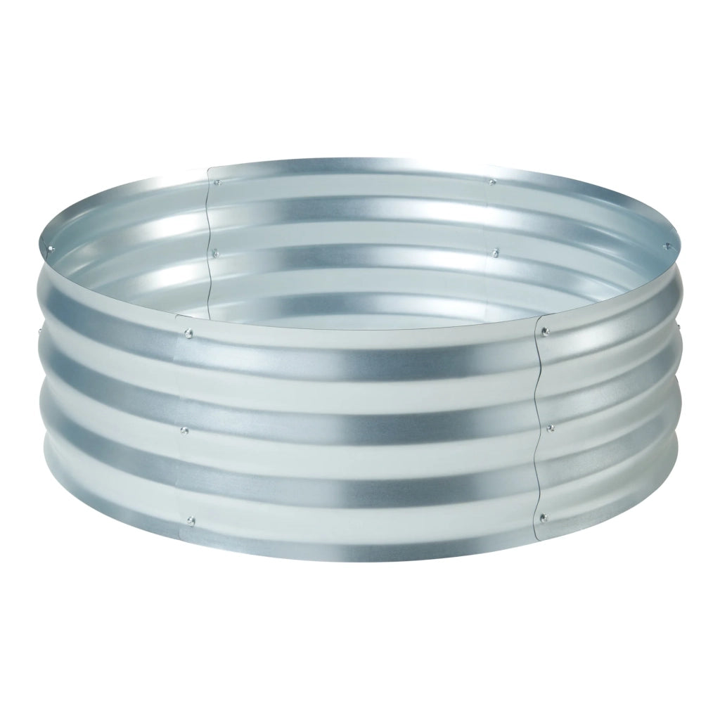 Fioriera rialzata acciaio zincato 92 x 31 cm argento 03_0009508