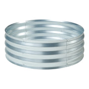 Fioriera rialzata acciaio zincato 92 x 31 cm argento 03_0009508