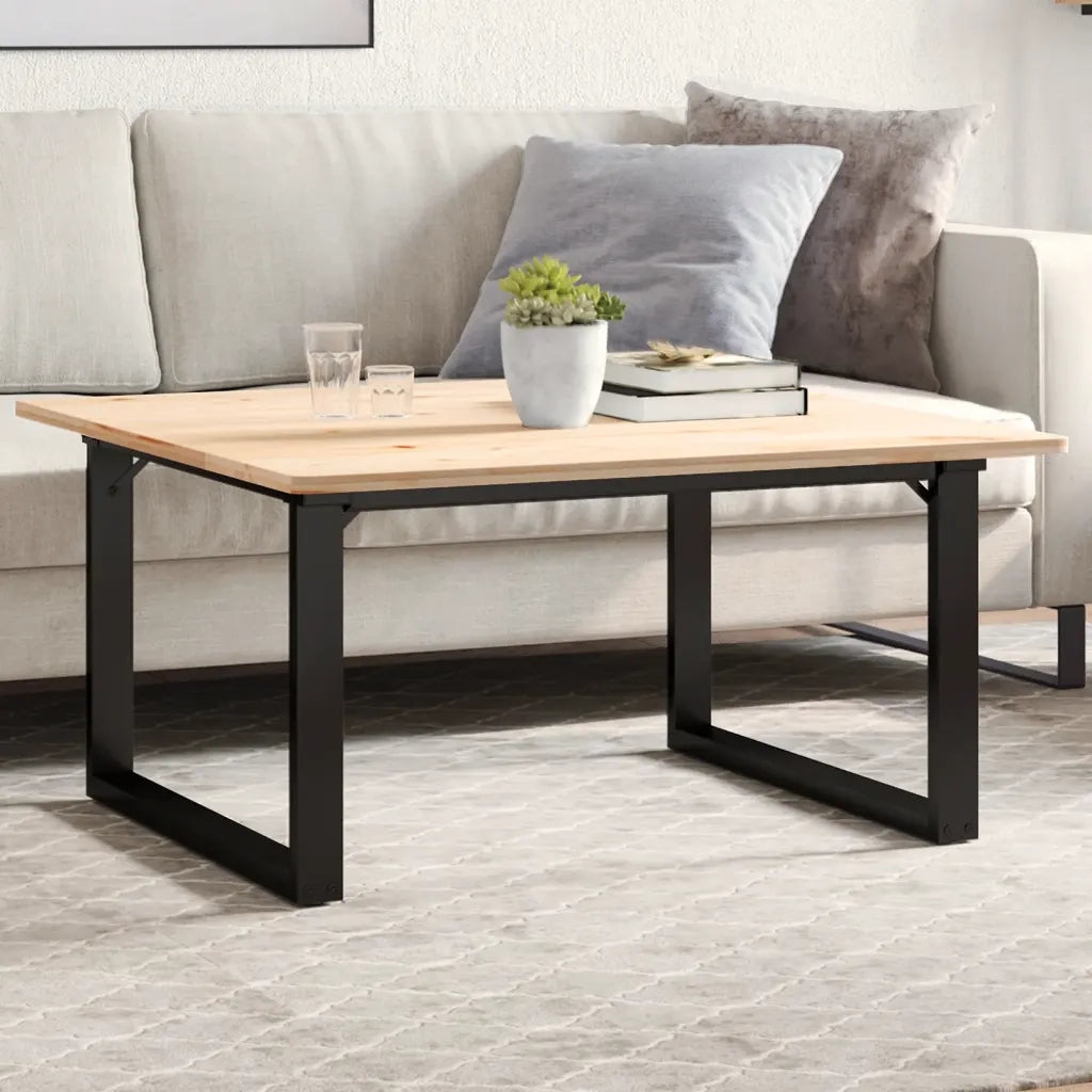 Telaio Gambe a O per Tavolino da Salotto-Gamba per Tavolo 80x70x43 cm in Acciaio